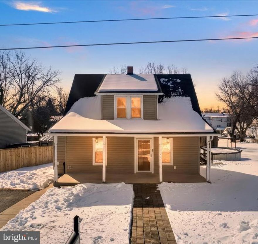 Pro Pics coming Wednesday/Thursday.  This home has been in the family forever and features approximately 1/2 acre spread over two city lots.  The original hardwood has been refinished and is very eye catching on entry.  The Kitchen is updated with all appliances, ceramic floors, and plenty of space for table and dining area.  The primary on the main is very spacious and bathroom is just across the hall.  Upstairs, the loft with closet space and smaller bedroom create a unique setup for a bed and dresser in smaller private room with space for desk, dressers, etc in the loft area where the closet is.  The second bedroom in upper level is more traditional and features and ensuite.  New ductwork and HVAC on main level was installed in 2024, while the upper level has a window unit and baseboards.  The double decker deck with pergola, leading to the pool is a treat off the rear of the house.  The pool had a new liner installed in 2024.  The basement has a French drain system and is very dry and clean with access from the main level and the outside.  There is a cool barn/shed with lean to in the rear yard for additional storage, car parking, boat parking, or just general storage.