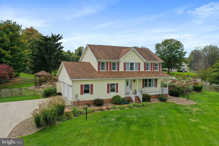 CONTRACT FELL THROUGH AT NO FAULT OF SELLERS! Spend Thanksgiving and/or Christmas in this lovely property! This beautiful two story Colonial has been freshly painted throughout the entire interior, has all new beautiful light fixtures, all new appliances, luxury vinyl plank flooring, and that's just the inside!  The outside is perfect for those who desire an in-ground saltwater pool that has a brand new liner, heater, pump, and diving board. For this time of year and especially this winter, relax in the hot tub that has a brand new control panel. For those who enjoy sports, there is a small concrete basketball court too! All of this outdoor fun space is enclosed with a wooden fence.  There is also a deck that leads to a gazebo for some shade. Back to the inside, you will find a formal living room, separate formal dining room, gourmet kitchen with granite countertops, cooktop, and brand new stainless steel appliances. The main level laundry room has a brand new washer and dryer off the 2 car side load attached garage. There is a pellet stove in the TV room off the kitchen that leads to the back deck. Upstairs, there are 3 bedrooms that share a full bathroom with double vanity and tub/shower.  The spacious primary bedroom has a walk-in closet and the primary bathroom has a soaking tub, shower stall, and double vanity.  This home sits on .99 acre and is located perfectly for those commuting into MD, VA, or DC. The HOA is $225 year.  Don't let this beautiful property in the highly desirable neighborhood, Shaeffers Crossroads get away!