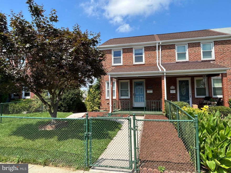 Bright and spacious end unit rowhouse with 2 bedrooms, one bathroom and a half bathroom  in the sought after Eastwood neighborhood. This well maintained home features large oversized kitchen, 2 spacious bedrooms, and the enormous deck in the back. Convenient off street parking pad in the backyard.  Storage room under the deck. Fenced front and backyard. This location offers easy access to major highways, making commuting a breeze. Close to nearby shopping areas and schools.  SOLD As-Is.