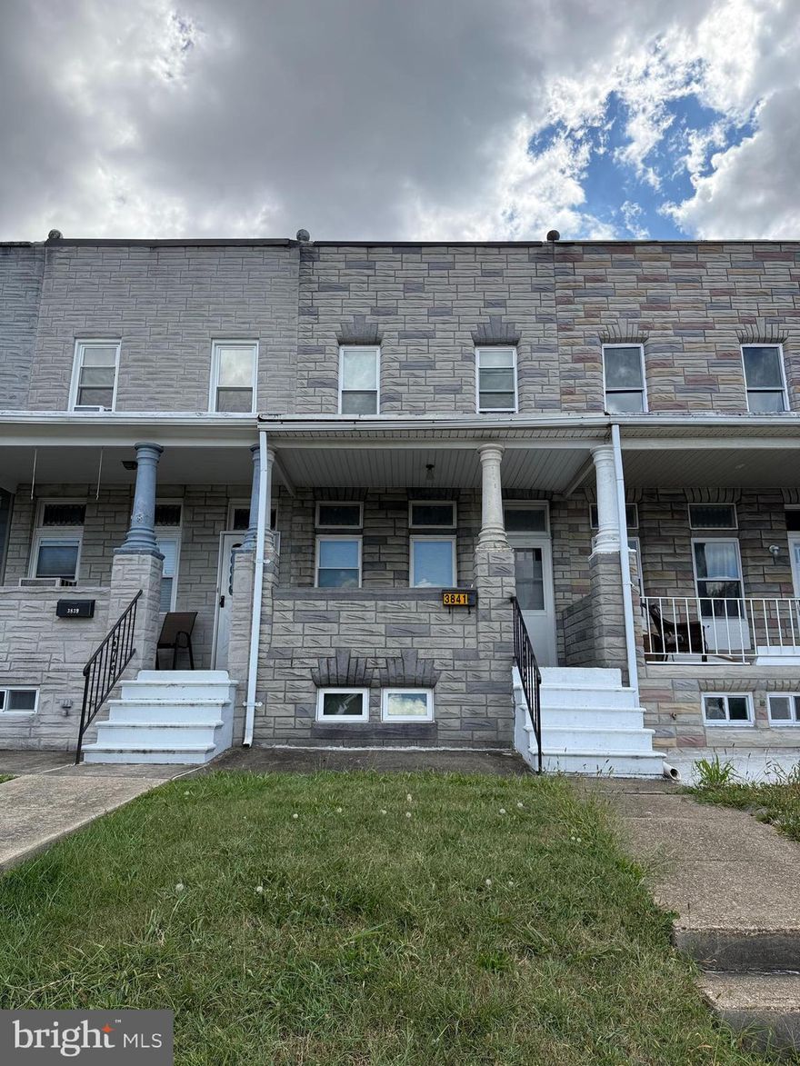 Unlock the potential of this excellent investment property at 3841 Wilkens Ave, nestled in the charming Oaklee neighborhood of Southwest Baltimore City. This 2-unit building features a basement unit with a full kitchen, studio space, full bathroom, and walk-in closet, while the main level offers a full bath and 2 bedrooms. The upstairs unit includes a full kitchen, full bathroom, and 2 additional rooms, with both units currently rented for a combined $2,500/month, providing solid cash flow. The property also includes a convenient car pad in the back for 2 vehicles. Located along the bustling Wilkens Ave corridor, Oaklee offers a peaceful, family-friendly vibe with easy access to I-95, I-695, and public transit plus proximity to Ascension Saint Agnes Hospital, BWI Airport, Downtown Baltimore City and scenic parks nearby.