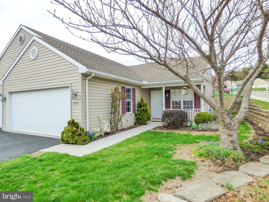 Welcome home!  You’ve found the lifestyle you’ve been looking for!  Never be burdened with shoveling snow or mowing a lawn again!  This condo community offers you all the space you need & none of the exterior maintenance hassles.  This home is neat, clean & ready for immediate settlement, all appliances are included!  Immediate settlement is possible for this wonderful 2 car oversized corner lot home with a very private backyard!  You’ll love utilizing the community center, the party room, the library area, the indoor pool and walking through the community on all the sidewalks too!  Hurry before you miss this rare gem of a home!  This great corner lot home with a secluded backyard won’t last long.