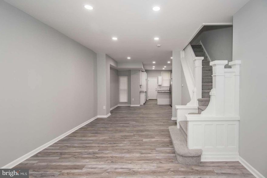 Look NO Further!!! Welcome to a newly renovated home offering modern updates, bright living spaces, and a functional layout. Step inside to an open living and dining area featuring new laminate flooring, new windows, updated kitchen that includes stainless steel appliances, ample cabinetry, granite counter tops and great natural light. Upstairs, you’ll find well-sized bedrooms, laminate flooring, newly renovated bathroom with new plumbing. The finished basement offers additional storage, playroom and laundry access, and a door that leads out to the back yard. There is a ½ bathroom in the basement. Enjoy a private backyard perfect for outdoor seating or gardening. Conveniently located near local parks, schools, shopping, and public transportation, with easy access to Broad St and major routes. This home is ideal for both homeowners and investors looking for a quality property in a growing neighborhood. Schedule your tour today!