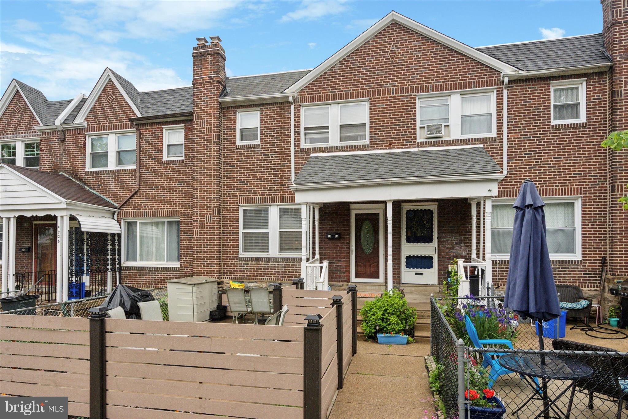 CHECK OUT VIRTUAL TOUR ATTACHED! Welcome Home to the lovingly cared for and beautifully updated 5924 Houghton Street in desirable Roxborough Philadelphia. The owners left no stone unturned when making their updates to this home and it shows! Starting with the front, you will find a composite fenced in front patio to the left of the walkway entrance, a great spot to toast marshmallows and watch the stars at night, all while keeping your little ones and furry friends safely tucked in with you. Your entrance has an awning to keep your deliveries (and you!) dry on your way in. The front door leads you into the alluring living room with an open concept to the kitchen and dining rooms. All the floors have been updated with LVT Planks, and the wrap around concrete breakfast bar is stunning and inviting. Exposed beams, recessed lighting and stunning light fixtures, neutral colors with serene accents, and shiplap accent walls and backsplash, make this living space a highly functional and welcoming oasis. There are even outlets above the cabinets and inside the upper cabinet above the stove for the utmost convenience! Ascend to the upstairs to find your 3 bedrooms and hall bath. Like the rest of this home, everything has been updated (fixtures, framing, doors, ceiling fans, lighting, walls, etc) including the full bathroom which now offers tiled walls and a dual vanity, giving the home a fresh & clean vibe. And we’re not done yet! The lower level offers yet another beautifully updated lounge space perfect for watching the game or a movie or just hanging and having a drink with friends by the bar! This flex space could be used for anything - a home office, a gym, a craft space, a playroom. The possibilities here are endless. Complete with your washer and dryer and yet another gorgeous half bath, this level has a walk-out entrance to the back where you can either park your car in your driveway, or use it as another outdoor patio/play space. All this within walking distance to Main Street Manayunk and a simple commute into the city OR the suburbs, either by train OR car! This home truly has it all. You really can move right in! Schedule your appointment to see it today!