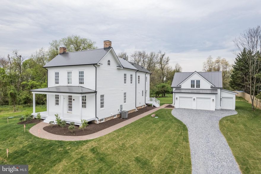 Introducing The Cephas Summer House. This is a one-of-a-kind historic property. One of the earliest houses from the Clarksburg area farm, the complete top-to-bottom renovated Cephas house stands as a testament to early farmstead architecture, influenced by Greek Revival style.  This unique home features over 4,500 finished square feet on over 10 acres.  Enjoy full use of the new Creekside at Cabin Branch on-site amenity center. Full front porch and rear covered porch.  Fully finished basement with wet bar.  4 bedrooms and 4.5 bathrooms.  Formal separate dining room.  Expansive gourmet kitchen featuring KitchenAid appliances, commercial gas 6-burner dual fuel range, built-in microwave and wall oven, dishwasher and range hood plus walk-in pantry.  Quartz countertops with farmhouse sink and waterfall island.  High end, custom finishes throughout with engineered wood floors on the entire main level.  Oversized 3-car detached garage with 23' x 17' bonus room above.  Schedule your appointment to tour this property today!