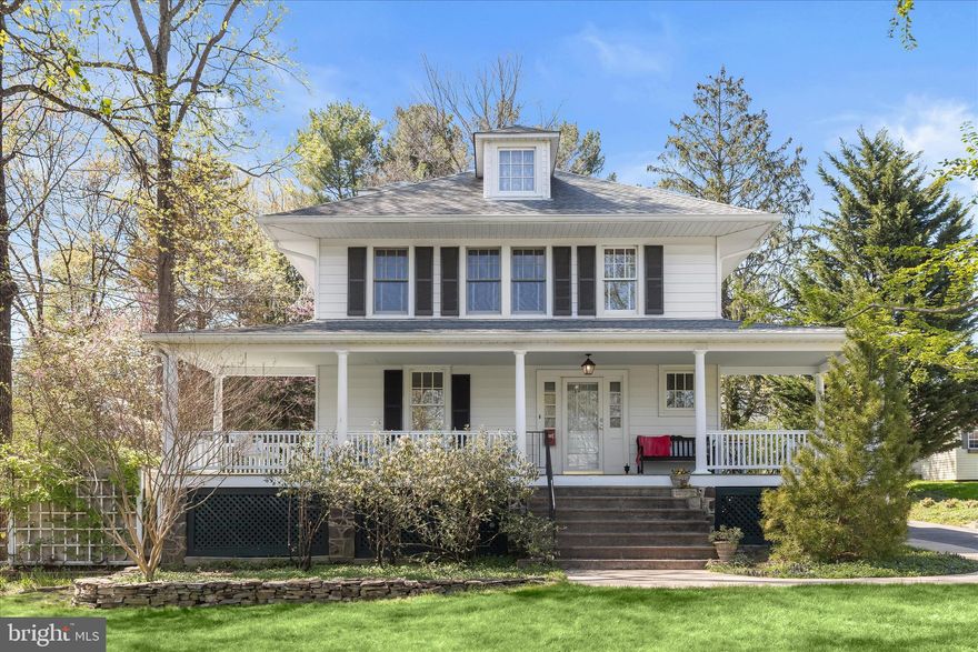 Welcome to 2216 Westchester Avenue, an elegant home rich in character and timeless charm. A welcoming covered wraparound front porch sets the tone for the refined interiors, where original hardwood floors, classic hardware, and thoughtful updates blend seamlessly throughout. Surrounded by lush, landscaped grounds, this home offers both beauty and functionality.
Inside, the spacious living room is filled with natural light and flows effortlessly into the formal living room adorned with classic moldings. The eat-in kitchen features granite countertops, ample cabinetry, and access to the laundry room, which leads to the spectacular rear yard. A full bath and convenient side entrance to the extended driveway complete the main level.
Upstairs, you’ll find four bedrooms, each with hardwood flooring. One bedroom features an attached sunroom overlooking the landscaped grounds, while another provides access to a floored attic, offering excellent potential for future expansion. The lower level includes a recreation room and abundant storage space.
Additional highlights include convenient driveway parking, a fenced backyard, and beautifully maintained landscaping. Notable updates include a hot water heater and air conditioning system (2023), gutters (2021), roof (2016), and washer, dishwasher, and oven replaced within the last five years.