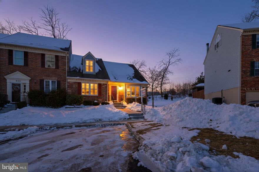 Unique Cape Cod End of Group Townhouse close to all amenities.  Loads of upgrades include, remodeled kitchen with granite countertops, 42" cabinets, stainless steel appliances, plank flooring & carpet throughout and updated bathrooms.  Sliders to a beautifully appointed stone patio and fenced in yard for privacy.  Ma & Pa Trail is behind the home for convenience.  Crown, chair and picture frame molding accents most rooms.  Cathedral ceiling sure to please.  Sought after style that Clark Turner did not build many of.  First floor laundry in kitchen or use the one in the basement.  Basement could be finished to your own tastes and has high ceilings that all enjoy.  A must see and ready for immediate occupancy.