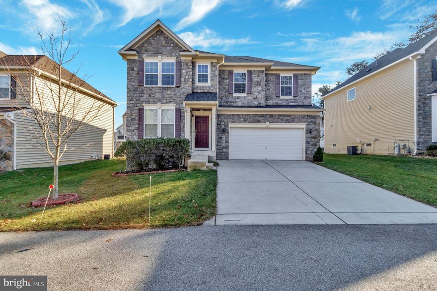 Beautiful and carefully maintained 5-bedroom, 3 full bath, 1 half bath stone front single family home with 3669 living square footage. This 2-car garage home welcomes you to main level foyer entry with office room, coat closet, half bath, open concept living/family area with flush carpet and fire place,9 ft. ceilings, tiles throughout kitchen and dining room area. Gourmet kitchen showcases granite counter tops, stainless steel GE appliances, side by side refrigerator, sleek espresso cabinets, backsplash, recessed lighting, and center island. Kitchen oversees dining room and 10 x 18 composite deck. Upper-level showcases Master Suite with tray ceiling walk-in closet, and master bath with dual vanity, standing shower, and soaking tub. Three generous size bedrooms with lots of natural light, laundry room, hallway bath and a sitting area are also found. Lower-level basement has a full bath and bedroom with wide walkup stairs. The roof and gutters were replaced in October 2021. Close commute to Rt 100, I- 95 and I-295 and quick access to all major shopping. A must see and don’t miss out!