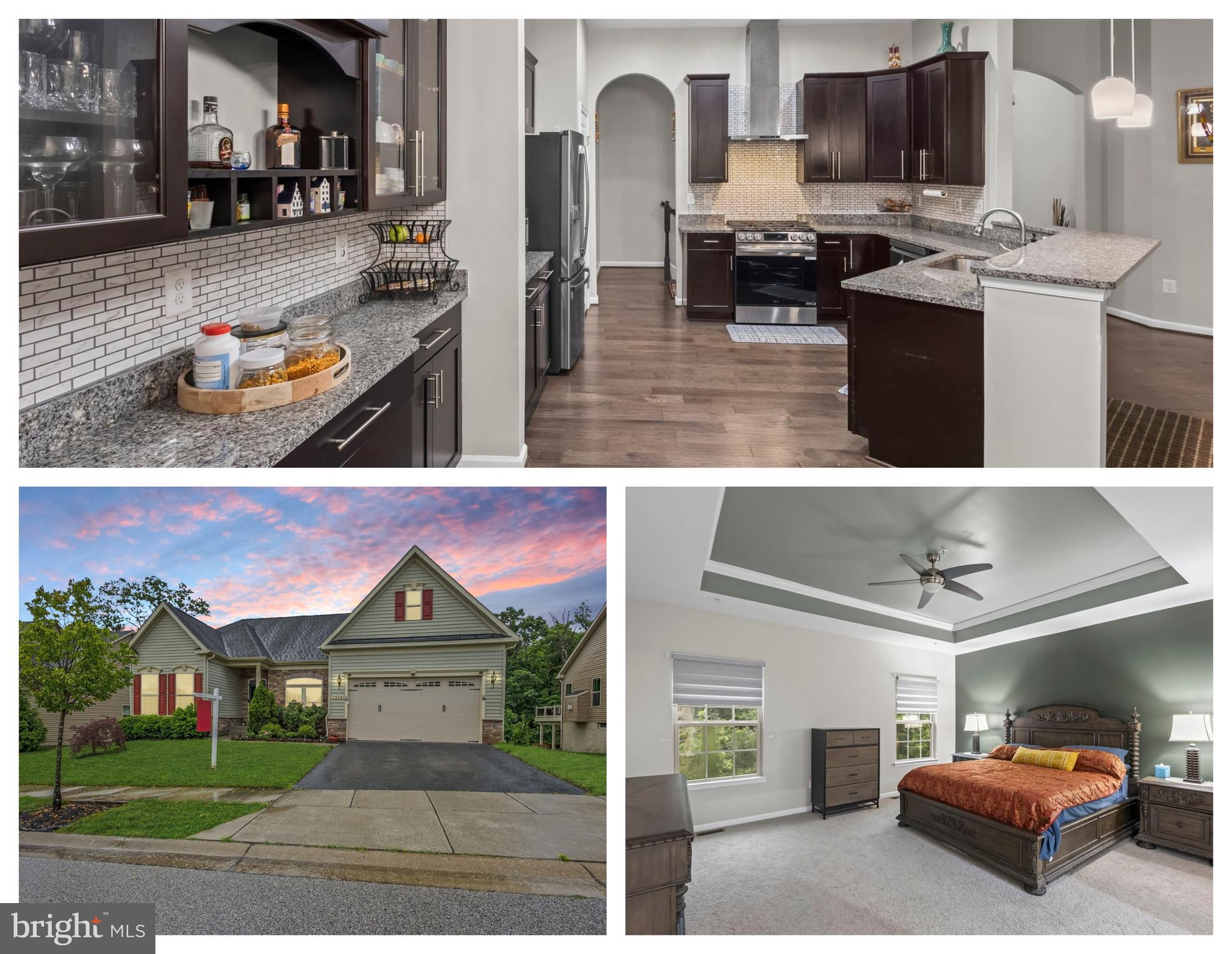 There is never a wrong time to buy the right home. Come see for yourself this Beautiful 4 bedroom home located in the sought-after community of Arundel Woods in Jessup. This pristine home boasts a bright and airy open floor plan with 10 ft. ceilings, great backyard backing to woods. Gleaming engineered hardwoods, and a soothing neutral color palette are highlighted throughout the main level beginning with the foyer that opens to the Office/living room, creating the perfect ambiance for intimate gatherings. Sun fills the open concept main living area that includes the family room highlighting a cozy gas burning fireplace, and a gourmet kitchen featuring an oversized island and breakfast bar with a sink and dishwasher, sleek granite countertops, and stainless new appliances. The adjoined breakfast room (sunroom) sits under a high cathedral ceiling and is surrounded by windows allowing abundant natural light and offers access to the deck and backyard. The primary bedroom suite is conveniently located on the entry level, and includes a walk-in closet, and an en suite bath with a glass enclosed shower with built-in seating, and a granite dual vanity. There are two additional bedrooms, and a dual entry full bath located near the front entry, perfect for guests. Enjoy extra living space in the finished lower level, offering a full bath and forth bedroom. Enjoy outdoor living on the deck in the privacy backyard with mature tree lined views with large lighted patio. Arundel Mills provides many shopping, dining, and entertainment options and nearby routes 95, 295, and MD-32 allow easy access to Baltimore, Washington DC, Annapolis, and BWI Airport. This is truly a place to call home.
