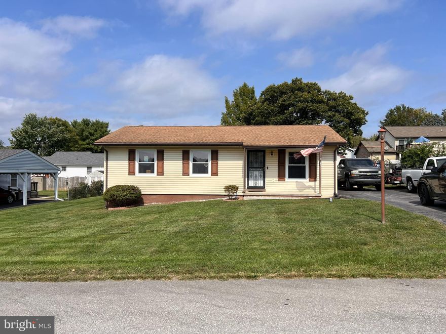 Spacious rancher in nice neighborhood!  Home has a nice front and back yard on this quite street, along with a 16 x 22 detached garage with workspace and shed on back of home off the deck.  Nice carpet, paint and master walk in closet inside.  Kitchen features plenty of table space, storage closet, and all appliances convey.
Income must equal 3 times rental amount, pets considered on case by case basis.  This home will be available for November move in.