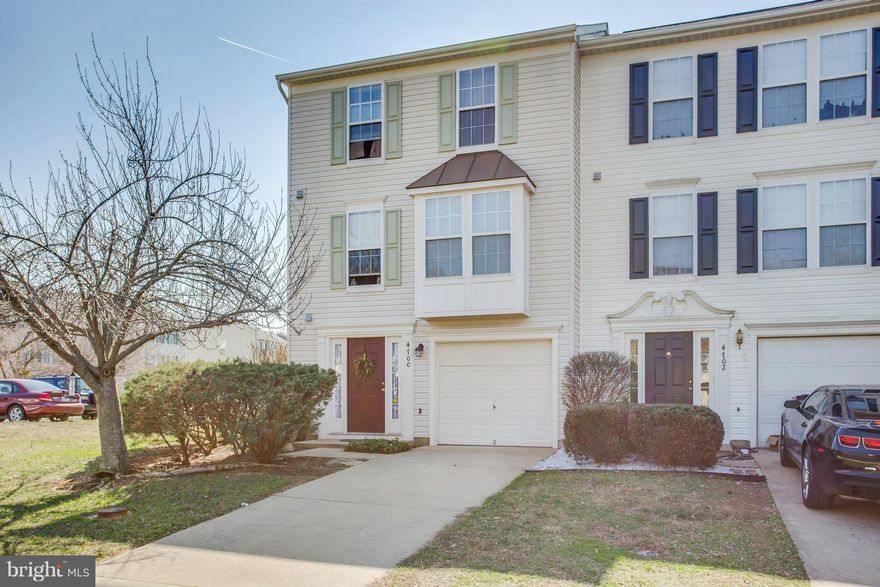 Perfect condition. This home is neutral, immaculate & pride of ownership truly shows! 3 level end unit townhome minutes to I95 & shopping. 3 bedroom, 2 full and 2 half baths. Big kitchen with plenty of room for cooking & entertaining walks out to huge deck and fenced rear yard.