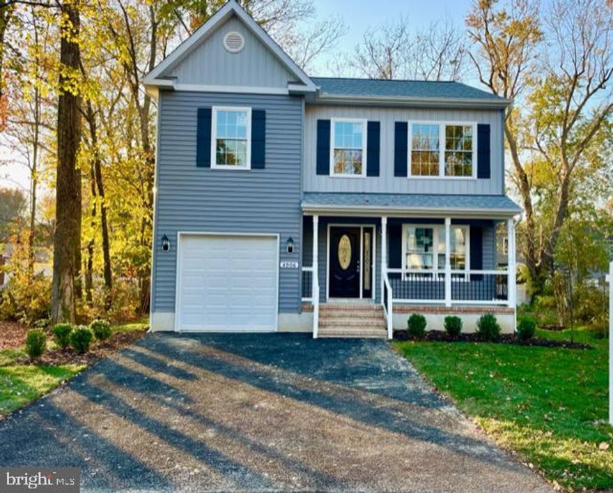 *BRAND NEW* and WATER ORIENTED Single Family Home with Garage is available for IMMEDIATE DELIVERY! This 3BR/2.5 Bath Beauty is just ONE BLOCK from the Water! Spacious Living area conjoined with the Kitchen/Dining Area make for Great Entertaining Space! Modern Kitchen features Handsome White Wood Cabinetry, Breakfast Bar with overhang for seating, Soft Close Drawers, Upgraded Granite and a Stainless-Steel Appliance Package.  Upstairs, the Primary Bedroom is a Relaxing Retreat with a HUGE Walk-in Closet and its own Spacious and Private Full Bath. Bedrooms 2 & 3, also with large closets, share the 2nd Full Bath, complete with ceramic tiled tub surround.  The tranquil yard is surrounded by trees, but don't worry....the Builder has thought of everything and has already installed Gutter Guards!! And the yard is MUCH larger than it appears and extends all the way to the neighbor's property on the right- hand side!!  (Ask your agent to see the Site Plan!)  So now ask yourself... Why buy an older home and have to upgrade when you can own everything that is Brand New?!?   Avalon Shores Community features Beach, Boat Ramp, Fishing Pier, Ball Fields, Tot Lot/Playground. Easy commute to Annapolis/DC! *Residents may be subject to member fees for boat ramp.  *Some* of the interior images illustrated in this listing may be representative of the builder's work in likeness and quality. Be in your New Home in time for the New Year!!