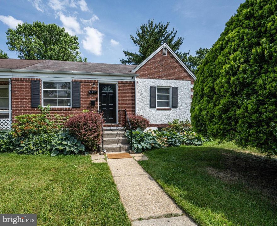 Welcome to this charming 3-bedroom, 2-bathroom semi-detached brick rancher located in Baltimore. The beautifully landscaped front yard enhances the home's curb appeal, offering a welcoming first impression. As you enter the main level, you are greeted with an open floor plan and gleaming hardwood floors throughout. Exit from the kitchen and enjoy your peaceful backyard deck with a cozy cup of coffee or with friends and family. The lower level offers a spacious owners suite; as well as, an additional generously-sized room, perfect for extra storage or versatile use to suit your needs. Nestled in a quiet neighborhood, this home provides a peaceful retreat from the hustle and bustle. Don't miss the opportunity to make this lovely rancher your own!