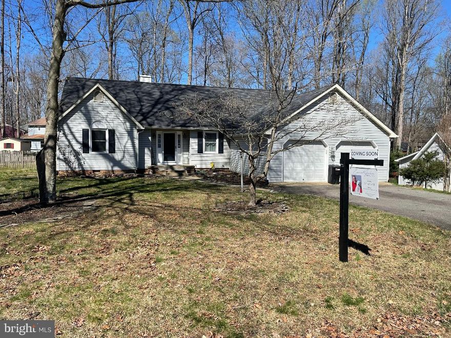 Coming Soon, this recently updated 1 story ranch.  Enjoy one floor living with a huge back yard.  This house has  New Paint, Carpet, HVAC, Water Heater, Stainless Steel Appliances, Ceiling fans with lights in all rooms, and the Roof is only 3 years old!  Perfect for the first time homeowner.  Property will come Active  3/29/24.