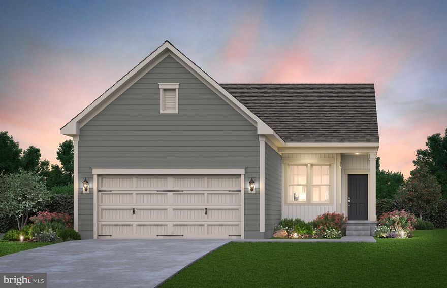 The Noir Hill at Montebello, a 55+ gated Del Webb community, welcomes you into the spacious kitchen and dining room that opens to the large gathering room.  The Noir Hill offers a low-maintenance one-level home that highlights a flexible layout. This over 2,700 square foot, single-family home features 3 bedrooms and 3 bathrooms, with a walk out basement, game room and a bedroom and bathroom. Keep traditions alive with the formal dining area beyond the breakfast bar, which is perfect for the holidays.  The Sunroom with spacious a Deck off the Gathering Room provide versatility and extra room for entertaining.  The flex room is the perfect size for a home office or gym.  Customize this home with the interior finishes such as, quartz countertops, cabinetry, and flooring.  You will have numerous opportunities to stay active with the variety of clubs and amenities at Montebello. The Guilford House will be the social hub of the community and boasts 14,000 square feet of endless opportunities.  Enjoy an outdoor pool with shade cabanas & lounge seating, an indoor pool & spa, social hall with a demonstration kitchen, game room, movement studio, fitness room, craft room, and cards room with a bar area.  Here, you’ll also fine the onsite Lifestyle Director who will assist residents in creating a fun & social environment at Montebello!  New friends and new passions await you in this 55+ community.