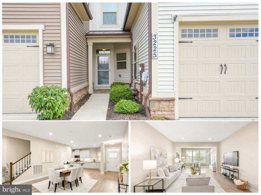 You may have looked “Here, There, and Everywhere” for quite some time to find the perfect place to call home. Maybe, you decided to just “Let It Be” for a while and pause your home search… until now. Welcome home to 3225 Thornapple Drive in The Woodlands at Urbana... Frederick's premiere 55+ Community! Step into a world of timeless charm and harmonious living in this captivating two-story villa, perfectly nestled near numerous community amenities! With a main level primary suite, an open concept floorplan, and a second level boasting two bedrooms and one bathroom, this home offers the perfect balance of comfort and style. The main level presents an open and airy layout, seamlessly blending the living and dining areas, making it the perfect place for friends to “Come Together.”  In the rear of the home, the sun room offers versatile space for whatever you can “Imagine.” The natural light floods the space, creating an atmosphere of tranquility and contentment. The updated kitchen, with its modern appliances and ample counter space, and designer finishes will make you want to "Twist and Shout” with joy. The main level primary suite  is a sanctuary of relaxation. Featuring a spacious bedroom, en-suite bathroom, and spacious walk-in closet, this room is bathed in natural light. It’s “Good Day Sunshine” in the morning, and a cozy retreat at the end of the day. Make your way upstairs to discover two generously sized bedrooms as well as a hall bathroom.   Lifestyle living at its finest, the community pool, the Lodge featuring an expansive fitness center and other additional gathering rooms, community garden, pickleball courts, and more are just a stone's throw away.  Imagine a “Day in the Life” here, at 3225 Thornapple Drive. “All You Need IS Love”… everything else is already here. Welcome home!