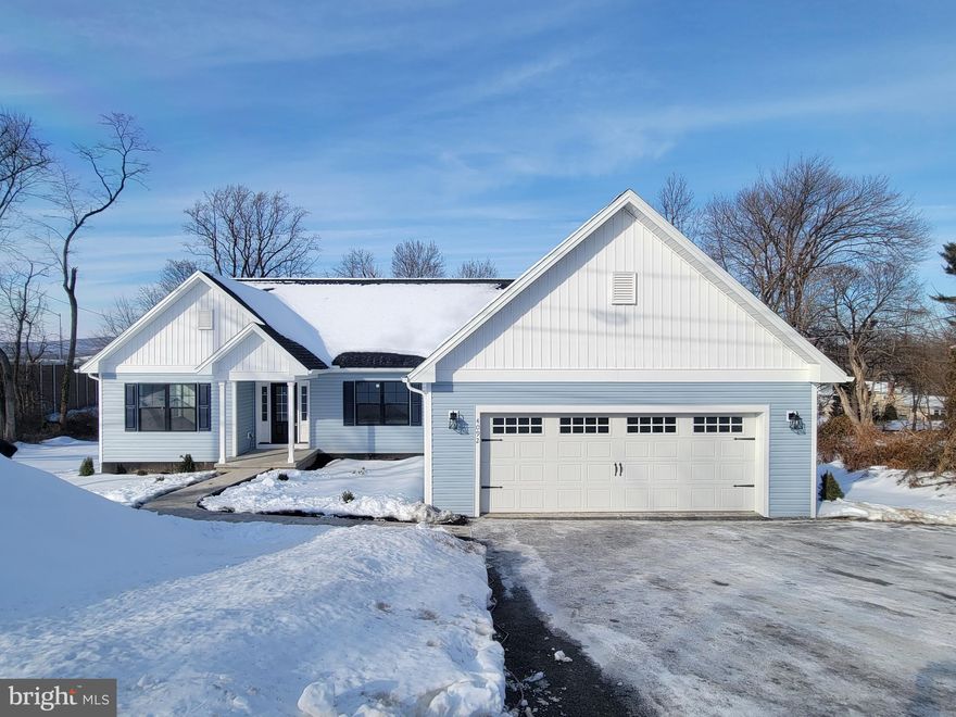 New construction in Lower Paxton Twp. This 3 bedroom, 2.5 bath home has everything on one floor for easy living. Home features a beautiful kitchen with granite counters, open to a family room with vaulted ceilings and fireplace, looking out over a large private backyard with a deck/balcony.  There's a dining area off the kitchen as well. The front of the house has a separate office/flex room. Primary bedroom has an ensuite with a walk-in shower with seat, double vanities, water closet, and a large walk-in closet. Bedrooms 2 and 3 have a full bath situated between them. There's also a first floor laundry room next to the primary walk-in closet, a half bath for guests, and a walk-in pantry off the kitchen. Down in the walk-out, daylight lower level is an area large and tall enough to finish for more square footage for multi-family living. There's also a sliding door that goes out to your private backyard. Home also has a 2 car garage with opener/remotes, and extra parking up by the street that belongs with the property. House, appliances and mechanicals all come with warranties. Short drive to shopping and restaurants.