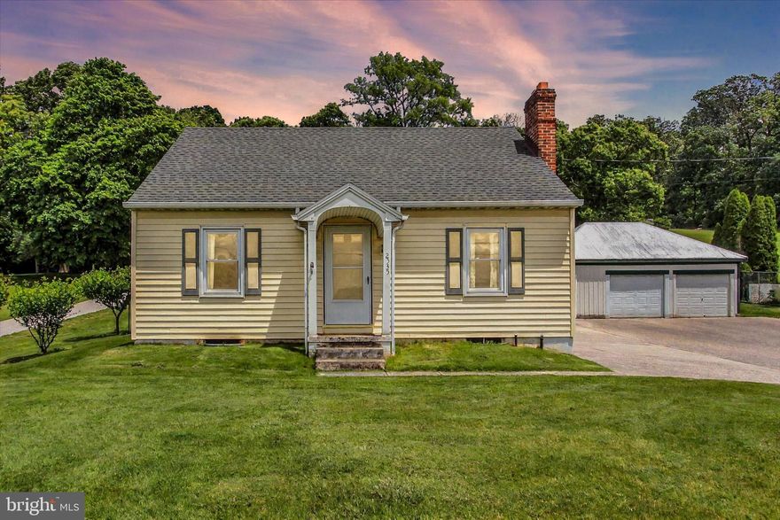 Welcome to this delightful three bedroom Cape Cod nestled on over half an acre of cleared property. Featuring a spacious three car detached garage with its own dedicated electric service, there's ample room for a workshop, hobby space, or additional storage. PERFECT for that someone who loves to tinker in the garage!! The paved driveway and parking pad offer plenty of off-street parking for guests. Enjoy year round relaxation or entertaining in the bright and inviting sunroom, located just off the back of the home. The main bedroom includes an additional room currently used as an office, but could be utilized for a sitting room, dressing area or converted in to a large walk-in closet. The upper level offers flexibility as a third bedroom, bonus room, or storage area, while the unfinished lower level is a blank canvas ready to be transformed. Located just off PA-94, this home sits conveniently between Hanover and New Oxford, offering access to local amenities and commuting routes. Schedule your showing today......