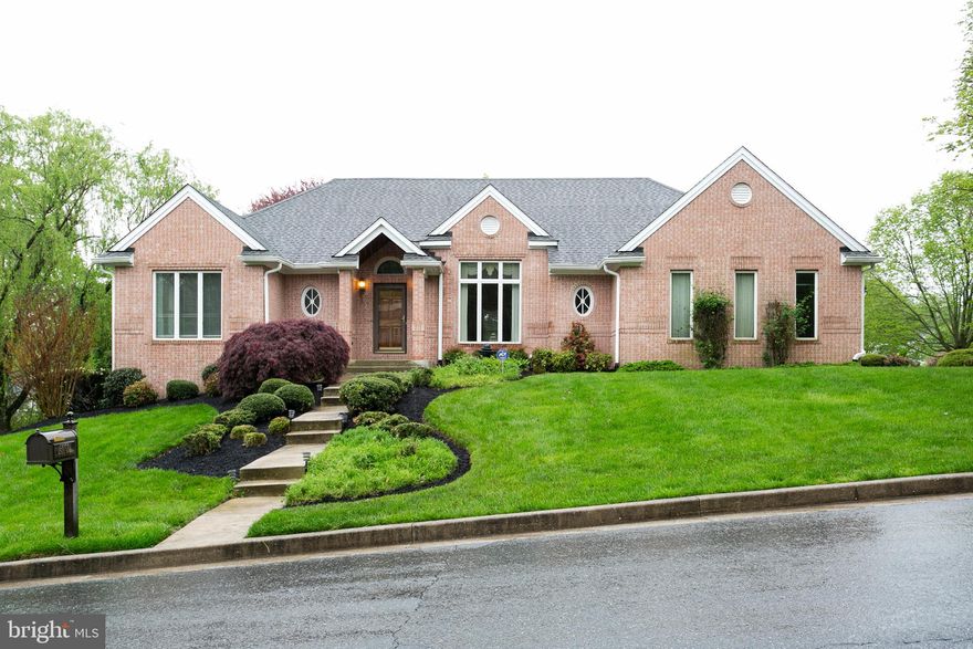 PRICE REDUCED!!!!Rarely will a Trinity Builder rancher become available. This is a wonderful opportunity to own a home that is not too traditional-not too modern; vaulted ceilings in the great room, family room, primary bedrooms areas. Enjoy plenty of windows and sliders to the decking from the family room and primary bedroom. Enjoy the beautiful hardwood floors; kitchen includes island, granite counters, Viking hood,  range with 2 ovens. This home has great curb appeal, quiet cul de sac. Great for one level living. Footage is for Ground-floor only. Double this to include partially finished basement. Let your imagination go with the possibilities in the basement area. Owners replaced roof and added 6"gutters 2013. 600 sq ft deck. Copper piping. No PB. Turf Valley Golf Course close by. Wooded areas surrounding the community.  This home is waiting for you to move in and enjoy the comfort and style.