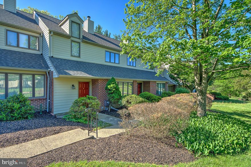 Nestled in a small community of just 64 homes, this property offers a harmonious blend of modern amenities and classic design, making it an ideal choice for discerning buyers seeking comfort and convenience.  With 1,974 square feet of thoughtfully designed living space, this residence provides ample room for both relaxation and entertainment.  Upon entering, you are greeted by a spacious and inviting living area with wood burning fireplace. From there seamlessly flow into the dining room and beautifully renovated kitchen. The kitchen is a chef's delight, featuring granite countertops and stainless steel appliances, offering both functionality and style.  The home boasts three bedrooms and two and a half baths. The primary bedroom is a true retreat, complete with a renovated ensuite bath with oversized walk-in shower. The third-floor loft bedroom is a versatile space, featuring skylights, a walk-in closet and offering potential as a guest suite, home office, or creative studio.  The detached garage offers additional storage.  Recent upgrades enhance the home's appeal, including new central air conditioning, a new roof, and a new composite deck, ensuring peace of mind and low maintenance for years to come. Residents of this community enjoy access to a community pool and tennis court, providing opportunities for recreation and leisure just steps from your door.  Located in the picturesque town of New Hope, this property offers a unique blend of small-town charm and modern convenience. With its vibrant arts and music scene and a variety of dining and shopping options, New Hope is a sought-after destination for those seeking a dynamic yet peaceful lifestyle.  Don't miss this opportunity!