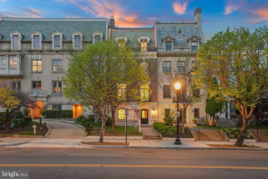 NEW LIST PRICE!  Unveiling the all-new mansion on prestigious Embassy Row, Washington, D.C, recognized by the National Park Service as an "Historic American Building".   This property was previously Build-to-Suit, and has now been completed as a masterful restoration blending old world elegance and character with modern luxury.   An historic marvel, this home had only 2 owners over 100 years:  General Philip Sheridan’s widow, and the Government of Greece.   It has now been restored meticulously to its former glory by the current owners.  This iconic property offers 5 bedrooms, 6 full bathrooms, and 3 powder rooms, exuding sophisticated charm.   The stately 6-story property features: a new elevator, parking for 4 cars, a rooftop terrace with 2 bedroom balconies and Juliet Balconies, 6-burner stove w/ grill and pot-filler,  17 temperature zones, a magnificent kitchen and 2 wet bars, a top of the line technology package, new window treatments throughout, custom mahogany doors and stairways, 3 new gas fireplaces, a sprinkler system, and a wine cooler.  Every system in the home has been replaced.   This is a true masterpiece with a rich heritage and exquisite craftsmanship.