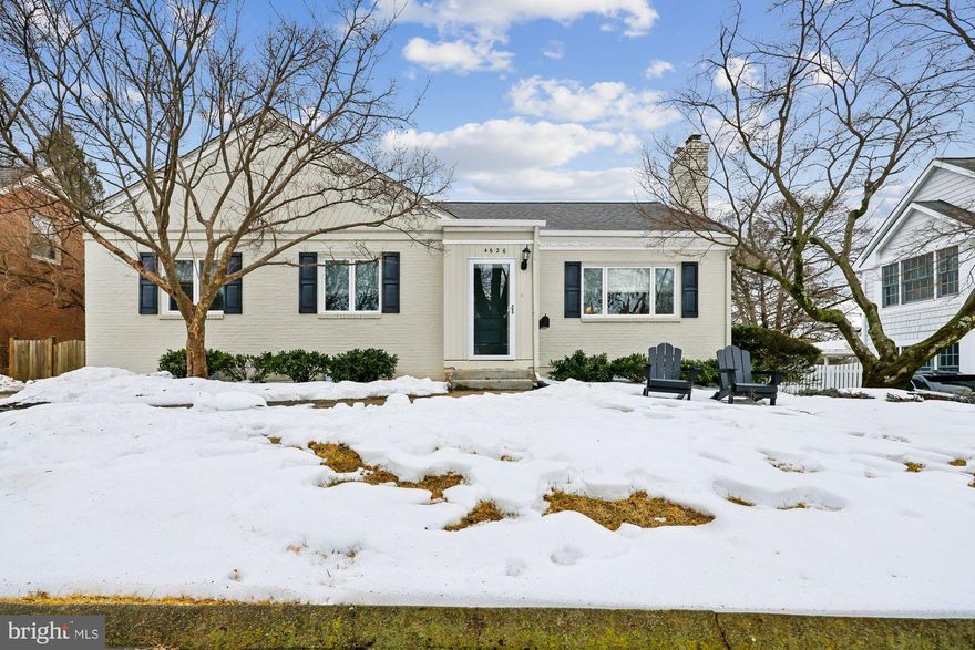 OPEN SATURDAY 2/21 1-3!!!!  Welcome to this charming brick rambler, ideally situated on a beautiful tree-lined street just steps from Kensington Parkwood Elementary, in the highly sought-after Parkwood neighborhood of Bethesda, Maryland.

Enter through the inviting foyer into the welcoming living room featuring hardwood floors, a cozy gas fireplace, and a lovely bay window that opens seamlessly into the dining area. The dining room offers hardwood floors, an elegant chandelier, and views of the rear yard—perfect for everyday living or entertaining. Adjacent is the well-sized kitchen, equipped with abundant cabinetry, a gas stove, new microwave, refrigerator/freezer, dishwasher, disposal, and a rear exit leading to the sunroom/three-season porch. From the sunroom, step down to the rear patio and yard for easy indoor-outdoor enjoyment.

The main level includes three generously sized bedrooms. Bedroom #1 features hardwood floors, a ceiling fan, a double closet with built-in Elfa organizers, and custom shades. The primary bedroom offers two closets, hardwood floors, a ceiling fan, and custom shades. Bedroom #3, located at the rear of the home, includes hardwood flooring, a ceiling fan, custom shades, and a double closet with Elfa organizers. A hall linen closet, coat closet, pull-down attic access, and a full hall bath complete the main level. The hall bath includes a tub, sink, new commode, and tile flooring.

The finished lower level provides abundant flexible living space and includes an exterior entrance to the rear yard. Features include a laundry room, additional storage/exercise room, and a spacious recreation room with wall-to-wall carpeting, custom shutters, recessed lighting, and a large double closet for storage. A private office offers two double closets with built-in shelving, carpet, built-in bookshelves, and cabinetry. An additional flex room can be used as a fourth bedroom, office, or storage area. A full bath with a large vanity, shower, and commode completes the lower level.

Additional highlights include a driveway for off-street parking and a prime location convenient to downtown Bethesda and Kensington, I-495, I-270, Metro, MARC Train, BabyCat Brewery, local parks, and Rock Creek Park. Don’t miss this wonderful opportunity to own a truly special home.  

Some recent improvements include; Replaced rear patio and steps to porch/2017, Upgraded landscaping & steps from driveway/2017, New Gas Fireplace /2022, New AC/2019, New Roof/ 2020, New Refrigerator 2021, New microwave 2026.