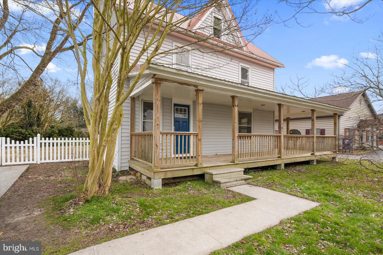Charming 1920s Farmhouse with Modern Comforts—Just Minutes from Berlin and the Beach.
Welcome to 8422 Newark Road—where timeless character meets thoughtful modern upgrades in the heart of Worcester County. Located in the quiet village-style township of Newark, MD, this classic two-story farmhouse offers the perfect blend of vintage appeal and updated comfort, just 10 minutes from downtown Berlin and 20 minutes from the beaches of Ocean City and Assateague Island.
Originally built in 1920, this lovingly cared-for home has been fully updated with today’s lifestyle in mind—starting with the recent replacement of every window in the home, ensuring improved energy efficiency, natural light, and peace of mind for years to come. Step inside and be greeted by a spacious, sun-filled interior that immediately feels like home. The welcoming foyer leads into a generously sized living room—ideal for everyday lounging or entertaining guests. The adjacent dining room provides a more formal space for family dinners, holiday gatherings, or casual brunches with friends.
The kitchen has been fully renovated and features stainless steel appliances, updated cabinetry, and ample prep space—offering the perfect balance of function and style for the home chef. A conveniently located half bathroom sits just off the main living area, along with an added bonus room that offers additional space for a den, home office, playroom, or second living area.
Upstairs, you’ll find all three bedrooms and a full bathroom—providing a quiet separation from the hustle of the main living areas. The layout makes it ideal for families or anyone seeking a traditional yet comfortable floor plan.
Outdoors, this property continues to impress. A large, fenced-in backyard offers space for gardening, pets, or relaxing evenings under the stars. The wrap-around front porch is a showstopper—perfect for enjoying your morning coffee, evening cocktails, or quiet moments listening to the birds and breeze.
Set on a peaceful country road with easy access to local conveniences, 8422 Newark Rd is a rare opportunity to enjoy the serenity of small-town living without sacrificing access to Maryland’s most desirable coastal attractions.
Whether you're searching for a full-time residence, a second home near the shore, or a charming escape with room to breathe—this is a home you won’t want to miss.
Schedule your private tour today and experience the perfect blend of history, charm, and modern living.
*Monthly tenant currently renting the property. Lease expires in November. A prior home insp found settlement cracks in the 100+ year old masonry foundation.
