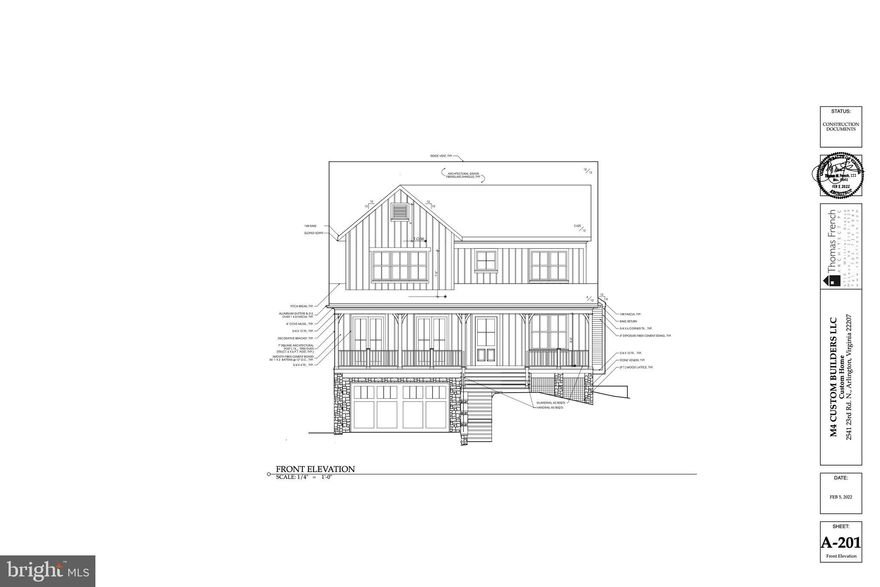Rare New Construction opportunity in Woodmont!

($1,195,000 is the price for the lot, plans and permits only.  Construction cost will be additional and is flexible depending on level of custom finishes)

Customize your dream home with M4 Custom Builders in one of the most revered and well located neighborhoods in Arlington - Woodmont.  All building plans approved just waiting on Certificate of Occupancy to begin construction.  New owner will have the opportunity to select their own finishes in this 5 BR 4.5 BA almost 6,000 sq ft home delivered with a 2-car garage and elevator.  This location has the best of both worlds, only one traffic light away from DC making it perfect for commuters while also being situated next to the serene 17 acre C.F. Smith Park.  And don’t forget you will live just minutes from the iconic Italian Store, Giant Grocery, Starbucks and I-66.  

Taylor Elementary, Hamm Middle, Yorktown High. 9 min- DCA, 23 min - IAD, 10 min - Washington Mall, 6 min- Clarendon Metro
