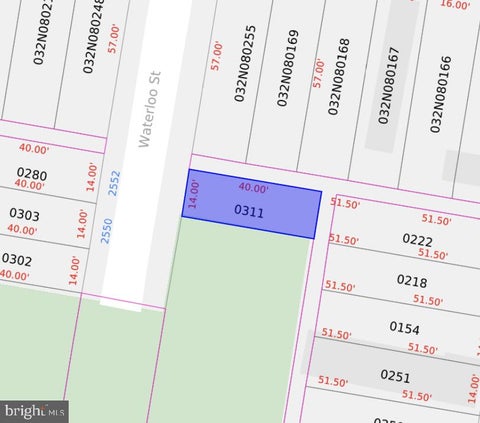 Vacant Land For Sale - 2553 N Waterloo Street<br/> PHILADELPHIA, PA 19133