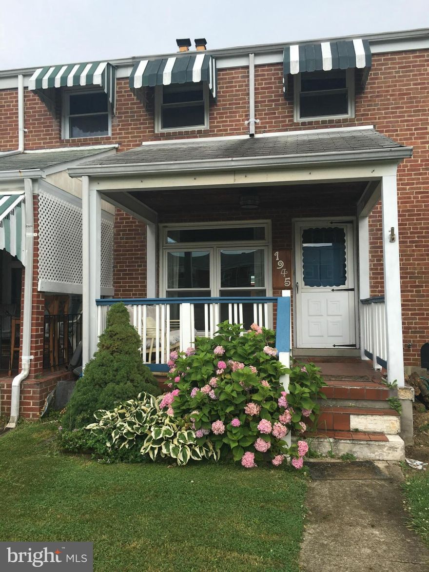 2 bedroom rental townhouse w finished basement in Stanbrook. Sweet covered front and rear porches.  Renovated kitchen with s.s. appl, granite and tile. Recently updated full bath. Hardwoods throughout. Additional basement storage. Walking distance to Stansbury Park & fishing pond, playgrounds, & community gardens. Not set up to take Section 8 vouchers. Available immediately. Pets case by case.