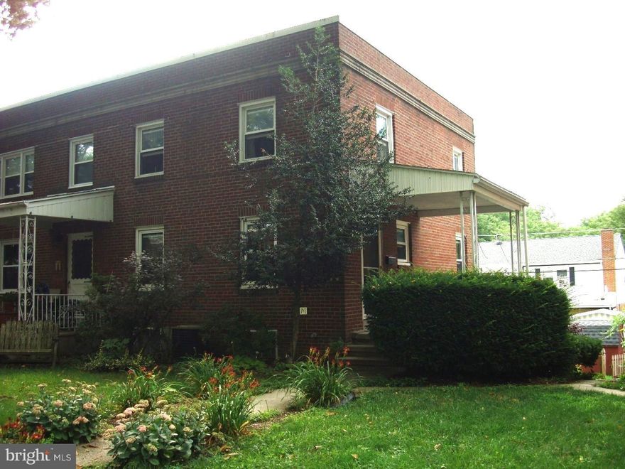 Rare end of row with nice side porch.   Close to playground and public pool.   Stone throw to Reading Hospital.  Take advantage of nearby West Reading shopping and restaurants on Penn Avenue.  Home has a bright, open feel and has updated mechanicals.  Off-street parking and wider end of row lot size.   Storage shed in rear along with covered patio off walk-out basement rec room.  One year warranty with acceptable agreement of sale.  This one will not last long.