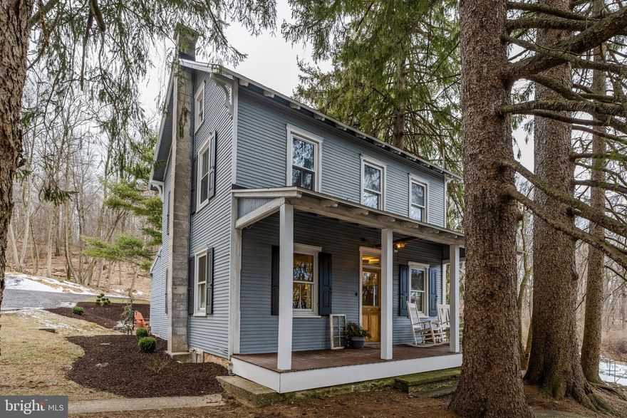 AUCTION PROPERTY.  AUCTION DATE- SATURDAY, May 9th @ 10AM.   Listed price is opening bid price only and is not indicative of the final sale price. Property must go to auction. TERMS:  10% down day of auction, balance 60 days or before.  Buyer pays both transfer taxes (2% of sale price).  REAL ESTATE:  2 ½ story house totally renovated thru out (upgraded/new roof, plumbing, electric & insulated /tilt windows), eat-in kitchen w/updated cabinets & SS appliances, living /family room, 1st floor laundry, 3 bedrooms, bath, attic, basement, oil forced air heat, covered porch & rear patio.  OUTBUILDINGS: New 3 car 24x36 garage/shop building w/plumbed in radiant floor heat, 10x12 overhead door & 12x20 utility building all on 6.2 ACRES mostly wooded lot w/new septic system (2022) & on-site well.  Zoned Rural Conservation.  NOTE: Owners moving to a farm & serious to sell.  Move in condition rural acreage property w/many upgrades thru out.  Ideal as residence or investment.  Convention location.  Minutes to Knauers, Adamstown, Sinking Spring, Mohnton & Gouglersville. OPEN HOUSE DATES: Saturday, April 18, 25 & May 2 from 1 to 4PM.