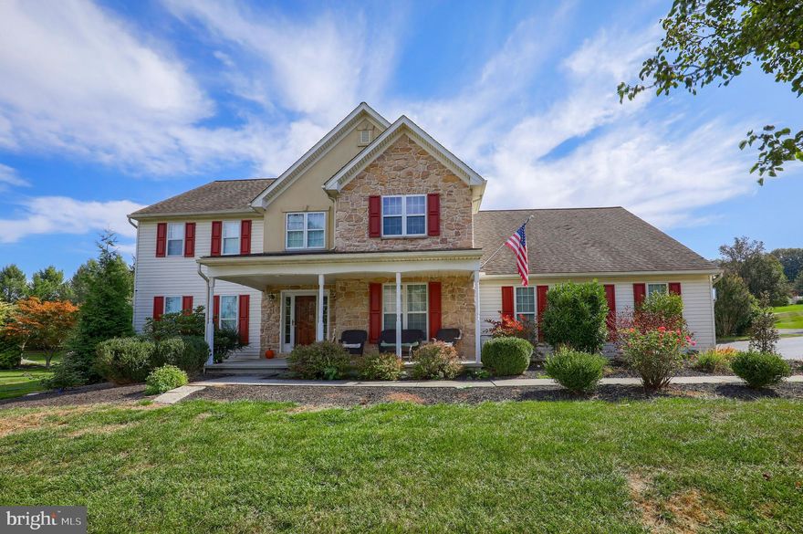 Just in time for the Summer! From the grand, two-story foyer to the incredible in-ground pool and everything in between, this home has everything for the discerning homeowner! Beautiful granite and stainless steel kitchen with two breakfast bars, dual fuel range, and an island.  The open floor plan is inviting in all seasons....the dual sided fireplace can be enjoyed from either the large Living Room or the Formal Dining Room.   The inviting sunroom and French doors lead to the multi-level deck, pool, pool- house with bar, full bath and storage inside!  Back inside the home, the upstairs features the ensuite Primary Bedroom & Bath with double vanity, double walk-in closets,  whirlpool tub and walk in dual head shower.  4 additional bedrooms and the hallway bath are on this level as well. Additional square footage available in the partly finished basement including a full bath and outside entrance. Plenty of storage space in the attic or basement and a three car garage to house all your toys!