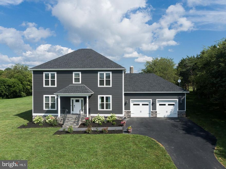 Welcome to this one owner, absolutely stunning custom built home, situated on 1.73 acres that offers the ultimate level of comfort and privacy! Every detail shows perfection and thought in this well designed layout showcasing craftsmanship and functionality throughout. Surrounded by peaceful county views this remarkable home is situated on secluded acreage, with a stream nearby, lots of upgrades and meticulously maintained overlooking rolling open pastures. Located just south of Bridgewater on Fadley Road, it offers easy access in all directions. Two levels of beautiful living space featuring an elegant owners suite with walk in tiled shower, double vanity, and a soaking tub. A wow kitchen designed and built to accommodate, featuring stunning GE Cafe appliances, granite counter-tops and stone accents. Spacious laundry room with utility sink and additional counter space to house your large kitchen appliances and keep them out of sight. Living room featuring a pellet stove fireplace and surrounded with beautiful stone.
This home will far exceed your expectations with quality and craftsmanship evident and proven throughout.