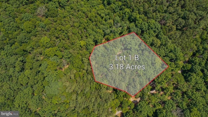Discover the perfect canvas for your dream home on this picturesque 3.18 acre (Lot 1-B) parcel nestled in the charming South Berkeley Springs area. With a rolling topography and a nicely wooded landscape, this property offers a serene and private setting for your new home.

Features include an excellent building site, ready for your custom design, septic and well permits already in hand, approximately 30 minutes to I-81 and light restrictions.

Don't miss out on making this stunning property yours! Lot 1-A (3.43acres) also available.