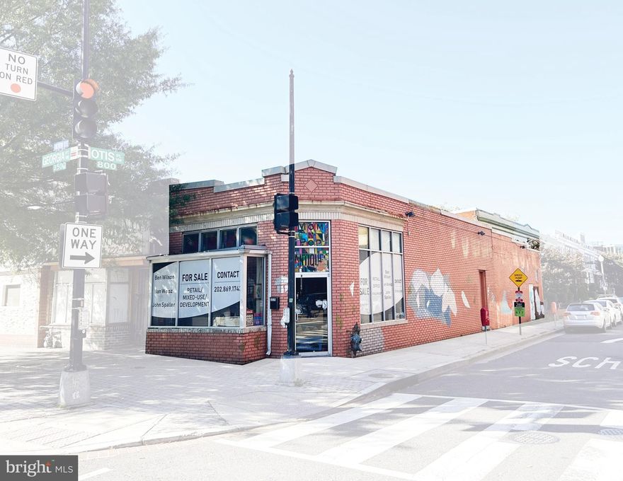 Single story retail building located on a hard corner immediately south of the Georgia Avenue / Petworth Metro Station.

Delivered 100% vacant and an excellent candidate for adding value through leasing, an owner/user, or redevelopment.

A short two block walk to the Metro Station with strong foot traffic.

Located on a signalized corner, this property has exceptional visibility from Georgia Avenue NW and potential for additional window lines.

Alley access in the rear for potential retail / restaurant tenants.