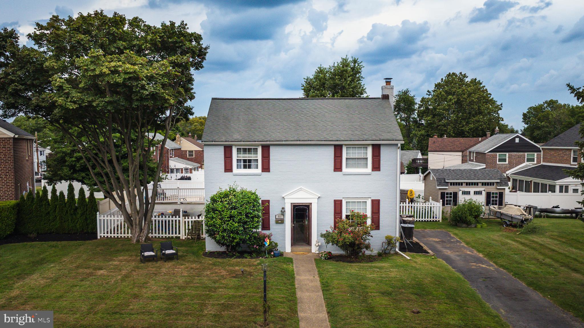 Welcome to 511 Rodney Lane – a charming brick colonial nestled in the heart of the sought-after Springfield School District! This 3-bedroom, 1.5-bath home offers the perfect blend of classic character and modern convenience. Step inside to find a bright and inviting living room with hardwood floors, a formal dining room, and a well-appointed kitchen ready for your culinary creations. The finished basement provides valuable extra living space—ideal for a family room, home office, or playroom. Outside, enjoy your own backyard retreat with an above-ground pool and spacious deck, perfect for summer gatherings. Conveniently located near parks, shopping, dining, and major roadways, this home offers both comfort and accessibility. Don’t miss the opportunity to make it yours!