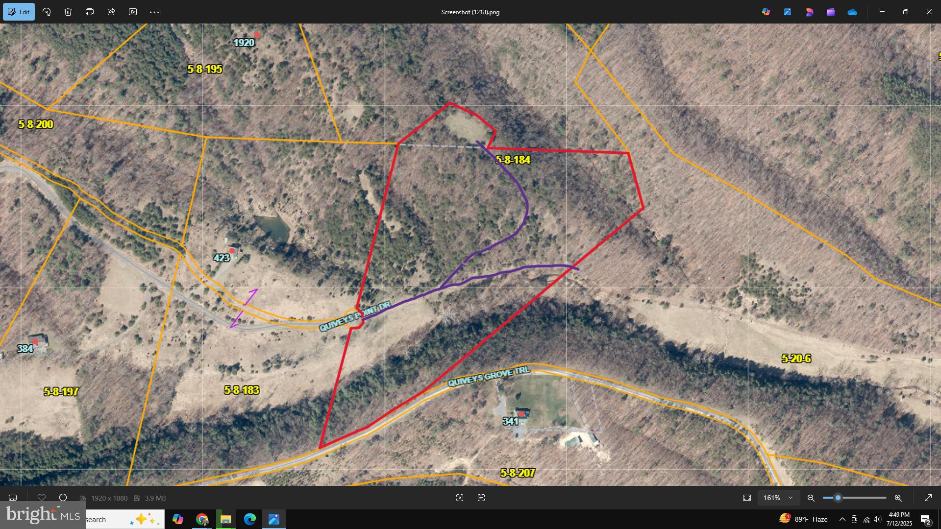 QUIVEY'S GROVE - Land