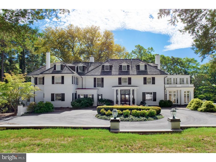 Welcome to 330 Edgehill Road, an impressive & stately colonial that commands the serene 4.12 acre property it sits upon. Located in the heart of the Main Line, on a most coveted street, this classic colonial was originally built in 1910 and has been redone incorporating today's modern elements curated by well-regarded builders & designers. Tastefully executed appointments such as custom millwork & superior craftsmanship honor the home's traditional architecture. The first impression is its exterior-a long private drive complemented by a circular entrance with concrete walls surrounded by a quiet, beautiful setting. The home's special interior features include; a welcoming Foyer with hand painted original ceiling detail, formal & elegant Living Room & Dining Rooms with fireplaces; light-drenched Sunroom with spectacular views of the property; step down, comfortable Great room with coffered ceiling & fireplace; fabulous Butler's pantry & Bar with arched windows- all these rooms basking in south-western exposure and lending themselves to many sizes of entertaining ? whether it be large gatherings or intimate affairs as they gracefully connect to one another as well as the lovely outdoor 2-tiered flagstone terrace & stone walls; an expansive gourmet Kitchen with high-end appliances including a Garland stove with double ovens, granite counters, Breakfast Room with a fireplace  & office space; newly redone Mudroom with travertine floor and Laundry Room; 2 powder rooms; luxurious Master suite is a true retreat with fireplace, separate office, 2 sets of closets-including 1 walk in closet, sumptuous Master Bath with large tiled shower, soaking tub, dual vanities, his & hers water closets; 5-6 additional Bedrooms & 4 full baths complete the upper floors, Finished Lower Level houses a gym and full bath for all your health & wellness needs along with additional flexible living space, storage, 3 car Garage, gorgeous & grand pool encompassed by a flagstone patio & pool house contains 2 full baths & wonderful entertaining space is its own oasis This home stands in a league of its own ? the setting and the stunning property is unlike any other, 330 Edgehill Road is truly a sanctuary to be found tucked away in Radnor township.