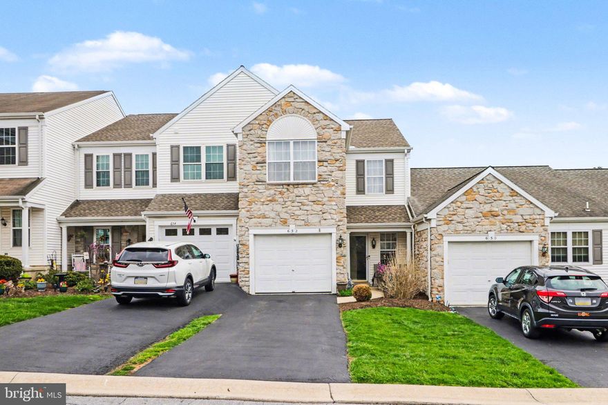 Move right into this spacious townhome in the sought-after Deer Run community, located within the highly regarded Derry Township School District. This home offers a comfortable, functional layout beginning with a bright two-story entry and 9-foot ceilings throughout the first floor. The eat-in kitchen provides ample storage with 42-inch cabinets and features stainless steel appliances.

The main living and dining area showcases durable wood laminate flooring and French doors that lead to a private back patio—perfect for relaxing or entertaining.

Upstairs, you’ll find two generously sized bedrooms, each with its own full en-suite bathroom, along with a convenient second-floor laundry room equipped with updated appliances.

The home features efficient natural gas utilities, including the furnace and water heater, and the roof was replaced in 2020.

Enjoy low-maintenance living with HOA coverage for lawn care and snow removal. The location is hard to beat—within walking distance to Gelder Park’s trails and courts, and just minutes from Hershey Medical Center and major commuting routes including 322, 283, and 83.