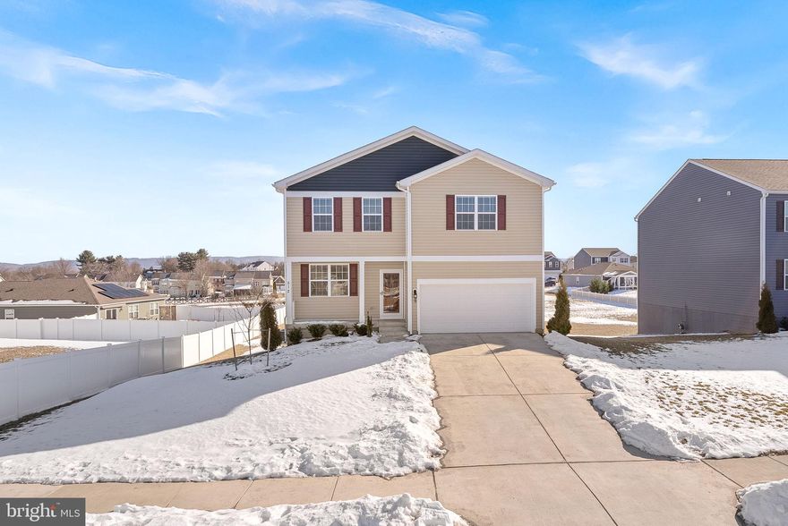 Welcome to 512 Harper Drive, a delightful home in the serene and welcoming community of Shenandoah Crossing in Clarke County, VA. This charming and nearly new home features 3 bedrooms and 2.5 bathrooms, offering 2,171 square feet of comfortable living space on a generous 12,720 square foot lot, perfect for your lifestyle needs.

As you enter, you'll be greeted by a bright and airy atmosphere, thanks to the home's northern exposure. The chef's kitchen is a highlight, boasting granite countertops, a large island, and stainless steel appliances. Enjoy casual meals in the eat-in kitchen, or step outside to the deck for outdoor dining and relaxation.

In addition to the 3 spacious bedrooms, each floor boasts flex space providing endless possibilities for personalization. Whether you envision a home office, a home theater, or a children's study area, the options are limitless. The walkout lower level includes a rough-in for a full bathroom and a bedroom, allowing you to add more finished living space. The loft on the upper level can also transform into a bedroom, as it features a closet and a full-size window. 

The laundry room on upper level includes washer & dryer for convenience with an adjacent closet for storing off-season outfits. The attached 2-car garage not only provides ample space for your vehicles but it can also transform into a man-cave as the walls are painted and the garage door is insulated for energy efficiency, 

Enjoy the tranquility of a quiet neighborhood with stunning mountain views, where you can savor beautiful sunrises and sunsets in a laidback, clean-air environment.  Conveniently located only 30 minutes from downtown Leesburg off Route 7, and just minutes from the charming downtown Berryville, this home offers both tranquility and accessibility.