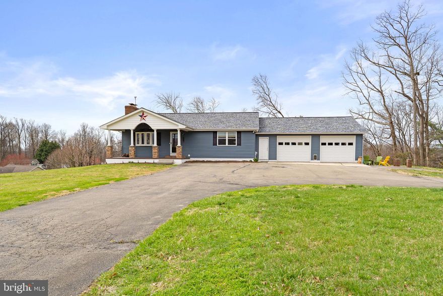 **NO SHOWINGS BEFORE 4 PM ON FRIDAY 3/27/26**
Pride of ownership shows throughout this meticulously maintained rancher on nearly 2 acres in Conowingo!  With tons of curb appeal, this home has a really nice covered porch for front porch sittin' while sipping your coffee!  New siding and roof was put on in 2025.  The interior has LVP flooring throughout, and an open concept layout of the main living area.  Th family room has a wood stove insert, the kitchen has white soft close cabinets, a large island, stainless appliances and granite counters. Doors from the kitchen lead out to a massive composite deck that spans the length of the entire house. Rounding out the upstairs is a full bath, an owners suite with an attached half bath and walk-in closet, and a second bedroom. The full finished walkout basement has a third bedroom, a laundry suite, a spa-like full bath with heated floors,  rec room with custom bar, a pool table, and another fireplace and mini split unit  Lastly, doors to a large rear patio.  The property offers an oversized 2 car attached garage, a shed, and a circular driveway.  There is plenty of room to park your RV or boat. New ROOF and SIDING 2025, HVAC 2022. No HOA. Close to PA, Harford County/APG, and Rising Sun Middle and High School District (buyer to verify). USDA eligible area.