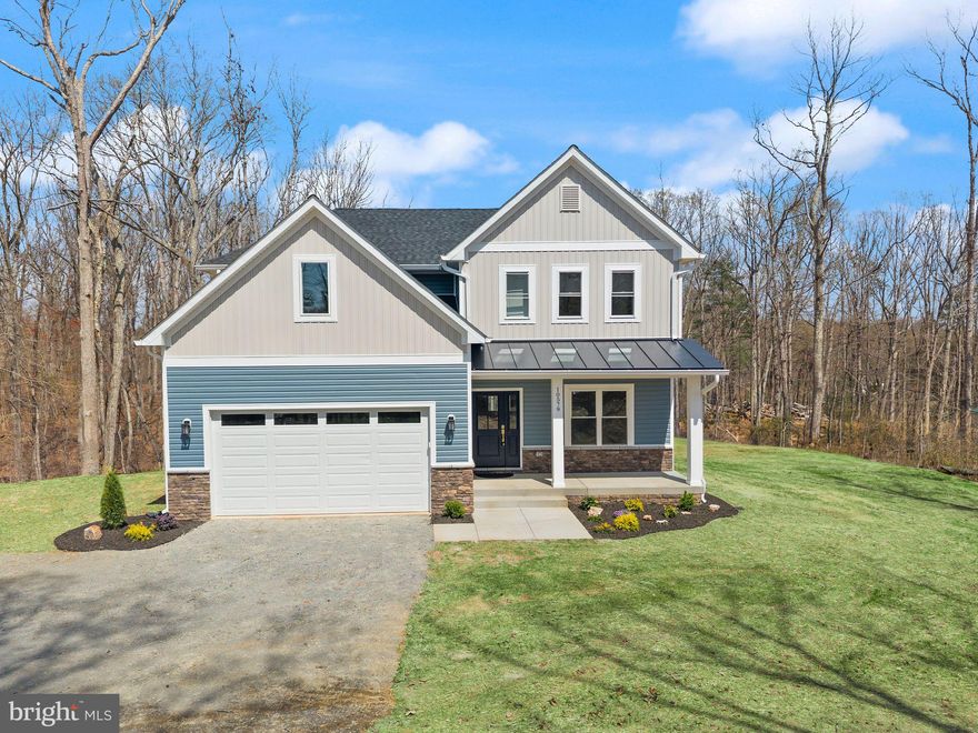 New Construction — Location, location, location! Right on Sperryville Pike. 
High-End Finishes • 3.2 Private Acres with 1 Acre of Open Yard - Large Trex Deck to enjoy your private view• 4 Bedrooms + Bonus Room • 2.5 Baths. 
Modern custom home just a short drive from downtown Culpeper, where you’ll enjoy all the amenities this vibrant town has to offer. 
Step onto a covered concrete porch, then into a bright, open-concept interior with 9-foot ceilings and premium finishes—Calacatta quartz kitchen countertops, shaker cabinetry, wide-plank flooring, oak stairs, and porcelain tile baths. The bonus room offers flexible space for a home office or media room. Enjoy expansive outdoor space, a spacious 2-car garage, and a fully conditioned, encapsulated crawlspace for long-term durability. High-speed internet available - Verizon
