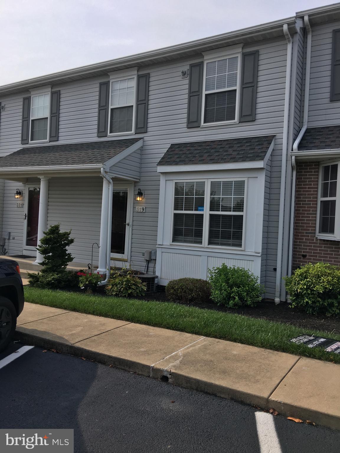 Very cute, well maintained townhouse in Red Lion. 2 br 1.5 ba. Deck off living area with view of trees. Lower level laundry. Move in ready. Attached garage. Close to shopping and conveniences. Maintenance free living. Come home and relax!