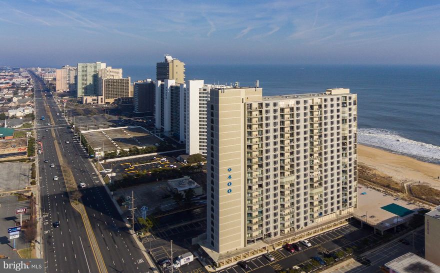 Beautiful updated 2 bed, 2 bath condo on the 20th floor of the 9400 building. Southern exposure with large balcony and amazing views of the ocean, the bay, and the city. Steps away from the beach from one of the largest pool decks in Ocean City . Updated kitchen with granite countertops, beautiful flooring. Furnishings are included and provides opportunity for income as a successful rental property.   Enjoy the best views in Ocean City! These upper floor condos are not available often. Owners closet and bonus storage available on balcony plus owners storage bin area on 9400 lobby floor. Call today!