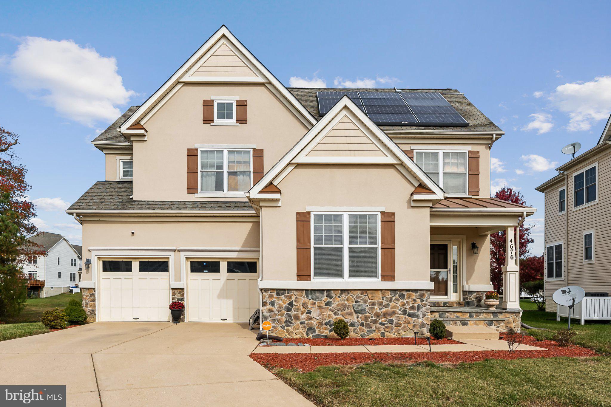 Welcome to the beautiful Sheffield community! This exceptionally well-maintained 4-bedroom, 3.5-bathroom home sits on a quiet cul-de-sac. The main level features real hardwood floors and an open floor plan, creating flow and visibility throughout. The entertainment room is inviting with a gas fireplace and an impressive two-story balcony overlooking the top floor. The kitchen boasts black stainless steel appliances and ample countertop space, perfect for cooking and entertaining, along with a convenient main-level powder room.

Upstairs, you’ll find four spacious bedrooms and two full bathrooms, including a primary suite with two walk-in closets and a private en-suite bathroom. The finished basement is an entertainer’s dream, complete with a custom bar, a bonus room, extra storage space, walkout access to the fenced backyard, and an additional full bathroom. Solar panels are fully owned, enhancing the property’s energy efficiency. Plus, you’re within walking distance of the community center, pool, and clubhouse.

This home is a must-see—schedule a visit today!