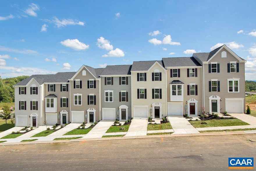 LAST CHANCE TO MOVE BEFORE 2019 SCHOOL YEAR BEGINS. Garage townhomes released for LATE SUMMER MOVE-IN at Riverwood, featuring Cville?s lowest-priced new townhomes. The Beethoven features a 1-car garage, open kitchen with island, private owner?s suite with full bath & walk-in closet, bedroom-level laundry, maple cabinetry, GE appliances, an a FREE FINISHED BASEMENT. Plus, building your dream home has never been easier due to professionally designed interior options to choose from that have been preselected by an interior designer. Every new townhome in Riverwood is tested, inspected and HERS® scored by a 3rd party energy consultant & is inspected for quality by an inspector. Purchase by 3/31/19 to receive $4,000 towards closing costs!*,Granite Counter,Maple Cabinets
