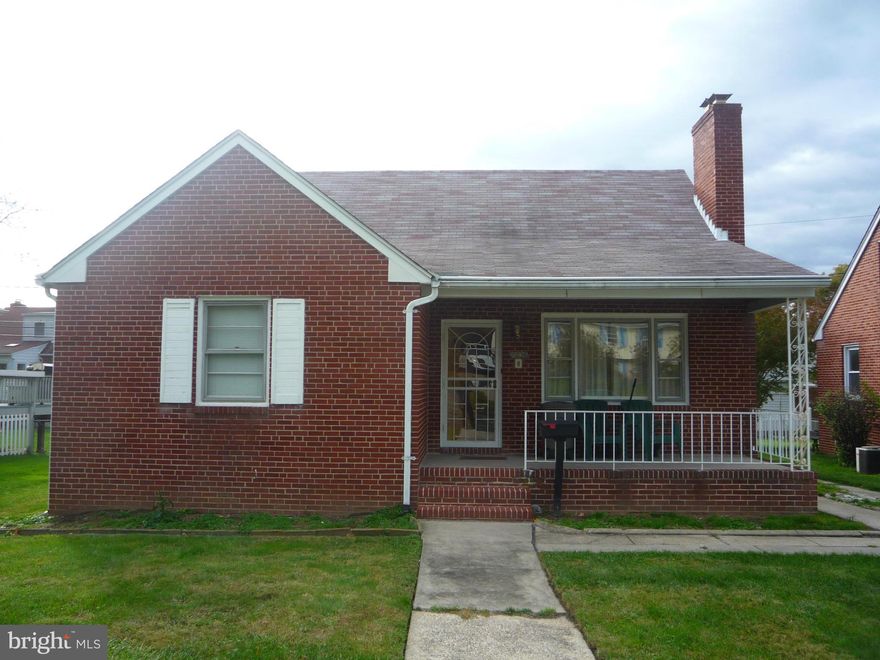 Large 3 bedroom, 1 full bath, 2 half bath, brick Cap Cod.  This home has a fireplace, hardwood floors, fenced in yard, large basement.  Owner is selling in as is condition.  Please schedule your showing today as this home will not last long at this price!