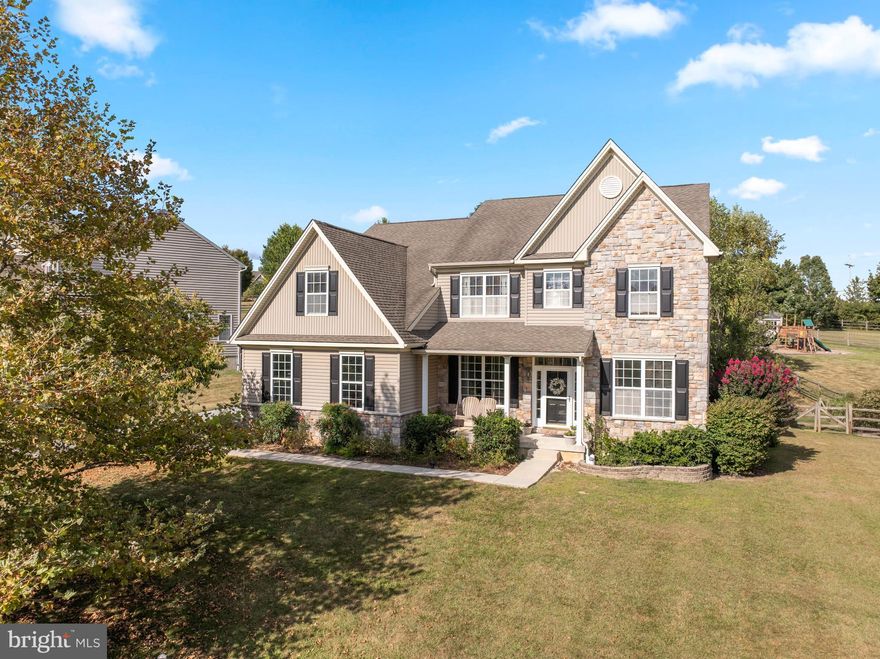 Welcome to 105 Bridle Path Lane, an exceptional residence in one of East Fallowfield’s most desirable communities. This home is truly one-of-a-kind, the only layout of its kind in the neighborhood, reflecting a level of care and attention to detail that is immediately apparent.

Freshly painted throughout, with an upgraded garage featuring new drywall and floors, and kitchen cabinets refinished in a modern, timeless style, this home blends thoughtful updates with classic appeal. Every element has been carefully considered, creating a space that is both inviting and sophisticated.

The main living area is remarkable, with soaring vaulted ceilings and oversized windows that fill the space with natural light and provide a sense of openness. The kitchen flows seamlessly into this space, ideal for daily life and entertaining. A formal dining room offers an elegant setting for holiday celebrations and gatherings, while a first-floor office provides a private, serene environment for work or study. First-floor laundry adds convenient functionality to everyday living.

With five bedrooms and three full bathrooms, the floor plan is flexible and functional. A first-floor bedroom with an adjacent full bath serves perfectly as an in-law suite or guest retreat. Upstairs, the primary suite is a private sanctuary, featuring two generous walk-in closets and a spa-like bathroom with a soaking tub, two separate vanities, and a separate shower. Three additional bedrooms and a full bath complete the second floor, where the hallway overlooks the striking living room below.

The basement is expansive and beautifully appointed, anchored by a dramatic stone-wall bar, with ample space for movie nights, entertaining, hobbies, or recreation, making it a versatile and enjoyable space.

Step outside to a deck that leads to a paver patio and a spacious fenced yard with tranquil views, perfect for outdoor enjoyment, entertaining, or simply relaxing in peace. The combination of privacy, open space, and serene surroundings creates a lifestyle that is at once peaceful, sophisticated, and effortlessly comfortable.

This home combines thoughtful updates, versatile living spaces, and elegant features in a highly sought-after community, making it a truly extraordinary place to call home.