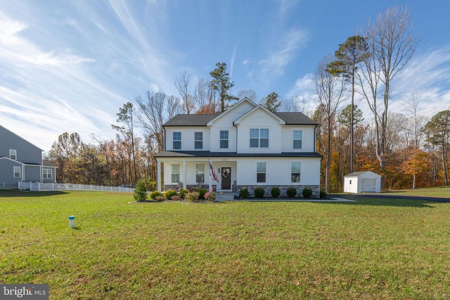 ✨✨Why wait for new construction when you can have this almost brand new, barely lived-in home? Offering nearly 4,000 sq. ft. of living space, this beautiful 4-bedroom, 2.5-bath home combines modern design with peaceful surroundings — the perfect balance of comfort and convenience.

Step inside and fall in love with the bright sunroom and open-concept layout, ideal for entertaining or relaxing. Enjoy your morning coffee or unwind after a long day on the brand-new Trex deck, overlooking a serene, wooded 1-acre lot that provides both privacy and tranquility.

Located in a quiet, friendly community just minutes from the Harry Nice Bridge and local shopping, this home offers the ideal blend of seclusion and accessibility. The unfinished basement gives you endless possibilities to create your dream space — a rec room, gym, theater, or extra bedroom…the choice is yours!

Don’t wait — homes like this don’t come around often! 🏡💫