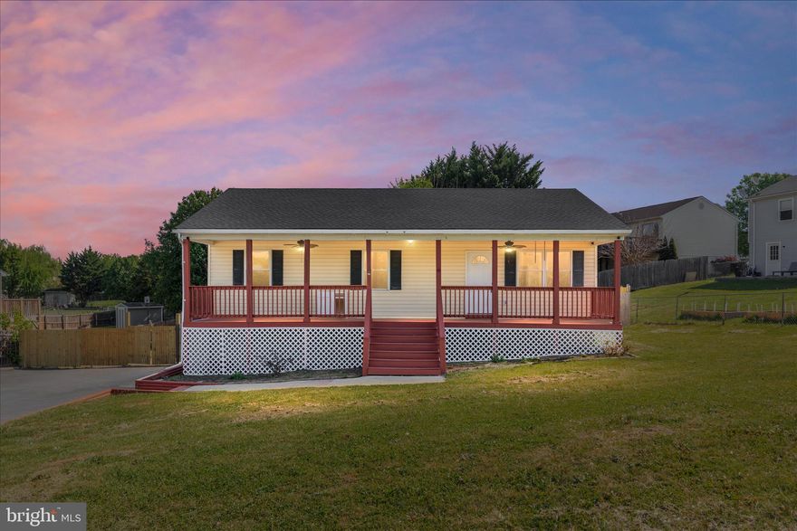 Beautifully remodeled rancher offering 3 bedrooms and 3 full baths, with a fully finished basement providing abundant additional living space. The lower level features a spacious family room, a versatile “other room” ideal for an office or guest space, a mudroom/game room, and a dedicated laundry area. The main level boasts all-new flooring, along with a completely updated kitchen featuring brand new appliances, cabinets, and countertops. Enjoy outdoor living with a covered front porch, a large rear deck perfect for entertaining, and a generously sized fenced backyard. The property also includes a large paved driveway with ample parking.